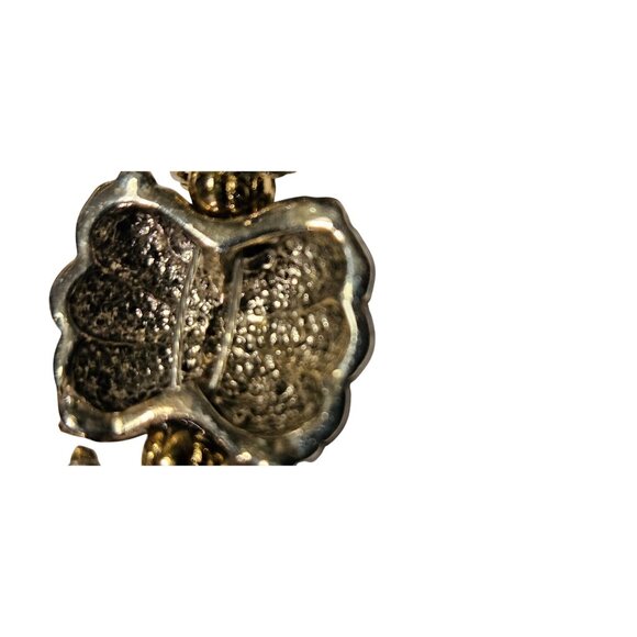 Vintage Bracelet Rope Accent Silver & Gold Tone Cable Strung & Butterfly Clasp - Picture 12 of 13